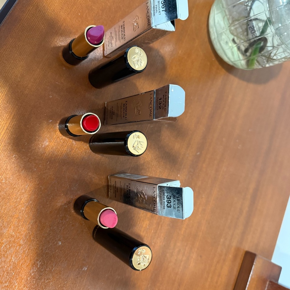 Lancôme L'Absolu Rouge Lipstick Set - Pink, Red, Coral - Picture 5 of 6